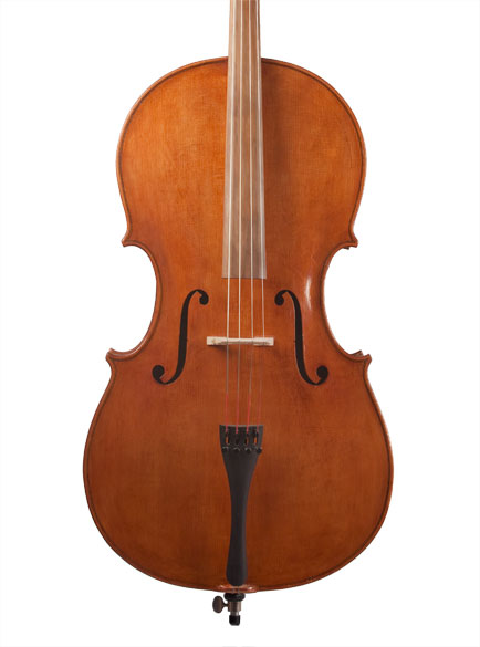 Cello head an front